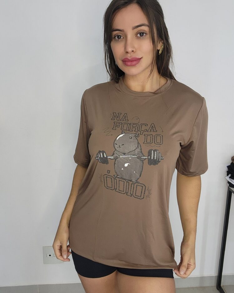 Oversized Drifit Marrom Na força do Ódio