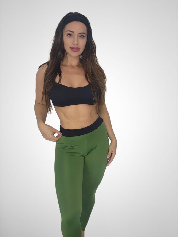 Conjunto Calça Poliamida premium Verde/Preto