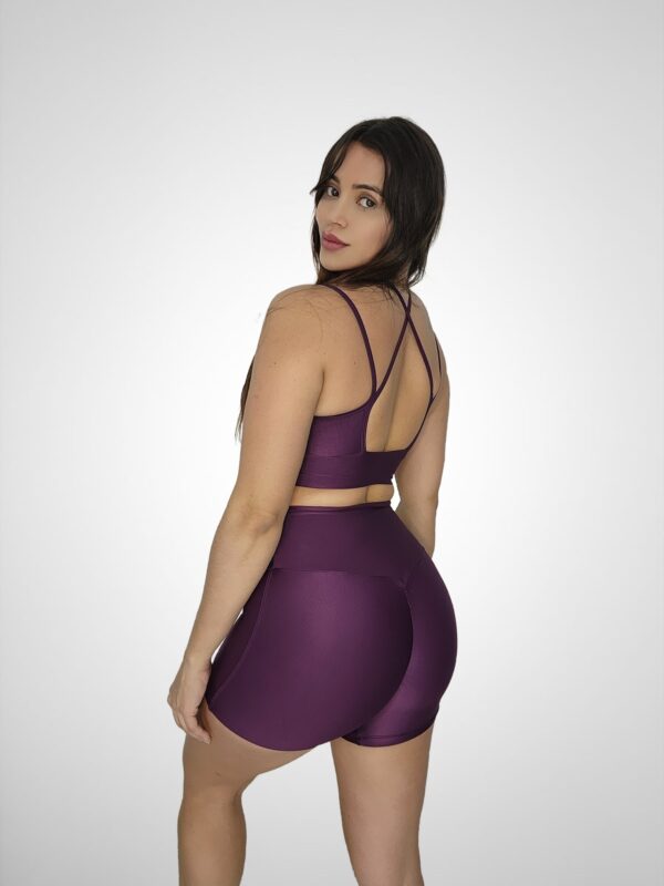 Conjunto Short Empina + Top Compressão Açai - Imagem 2