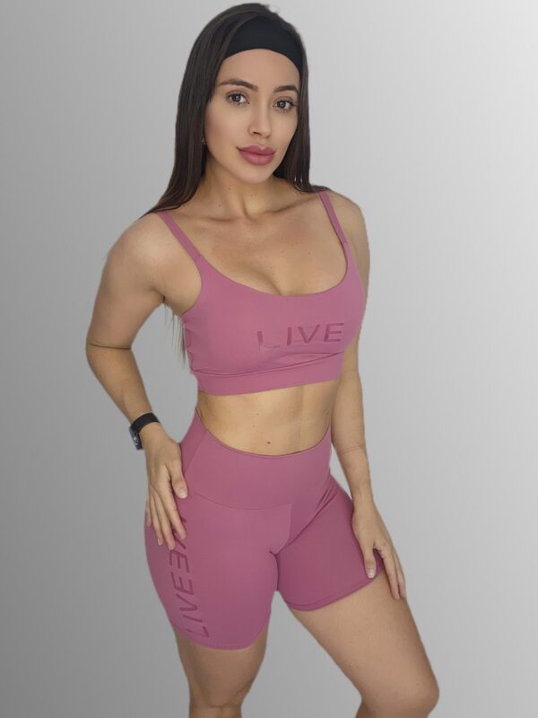 Conjunto Short Esportivo – Inspiração Live Rose