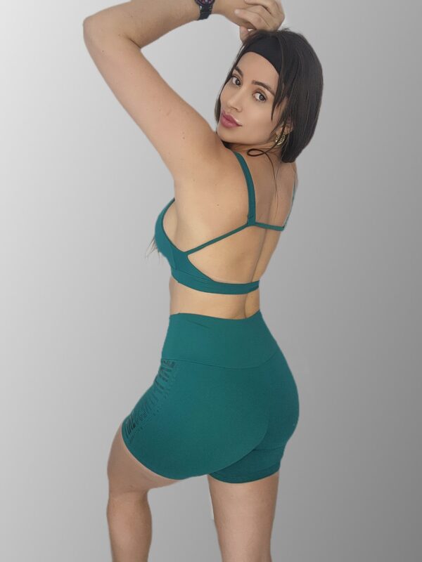 Conjunto Short Esportivo – Inspiração Live Verde - Imagem 2