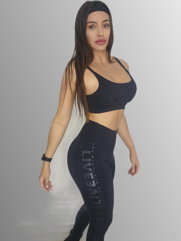 Conjunto Calça Esportivo – Inspiração Live Preto - Imagem 3