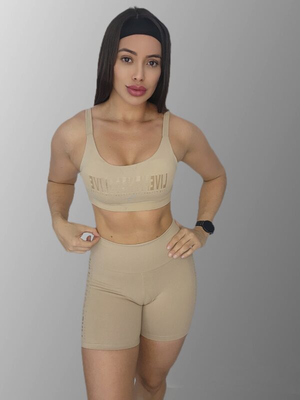 Conjunto Short Esportivo – Inspiração Live Off White